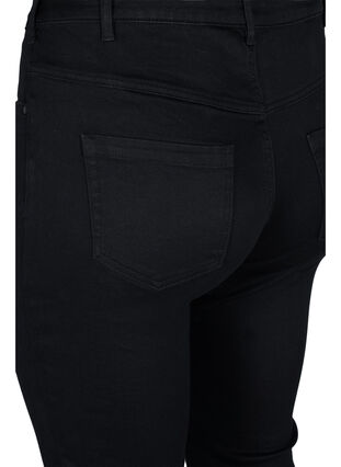 Slim fit Emily jeans med normal talje, Black, Packshot image number 3