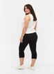 Seamless 3/4 leggings, Sort, Model image number 2