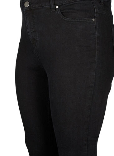 Højtaljede Amy jeans med super slim fit, Black, Packshot image number 2