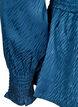 Tone-i-tone mønstret bluse med smock, Midnight, Packshot image number 3