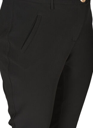 Klassiske bukser med ankellængde, Black, Packshot image number 2