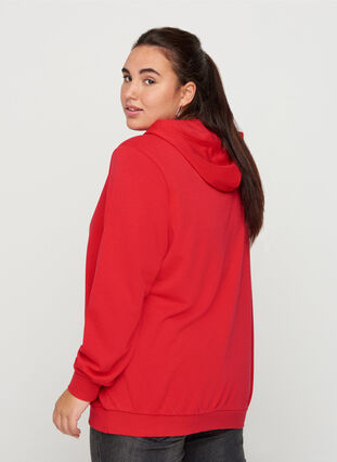 Sweatshirt med hætte og lomme, Lollipop, Model image number 1