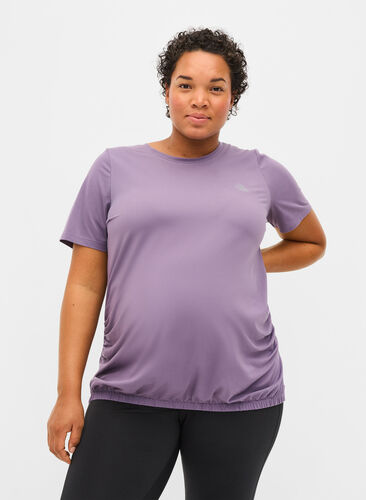 Graviditets trænings t-shirt, Purple Sage, Model image number 0