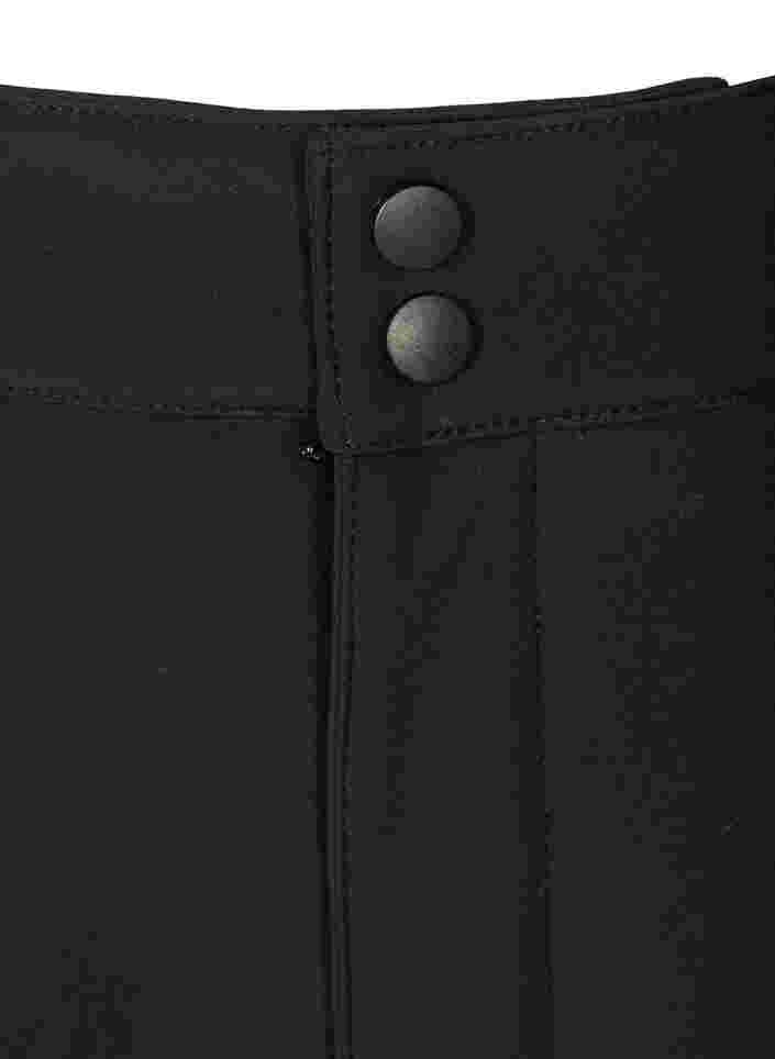 Softshell bukser med justerbar velcro, Black, Packshot image number 2