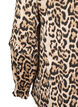 Bluse med smock og leopardprint, Brun, Packshot image number 3