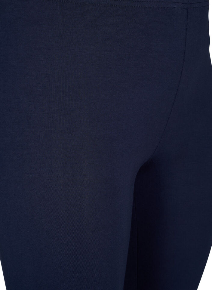 Basis 3/4 leggings i viskose, Bl&aring;, Packshot image number 2