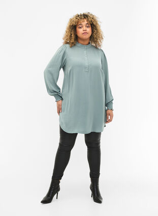 Tunika med smock, Chinois Green, Model image number 2