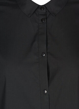 Skjortekjole i bomuld, Black, Packshot image number 2