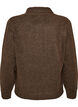 Cardigan med sl&oslash;jfeb&aring;nd og knapper, Brun, Packshot image number 1