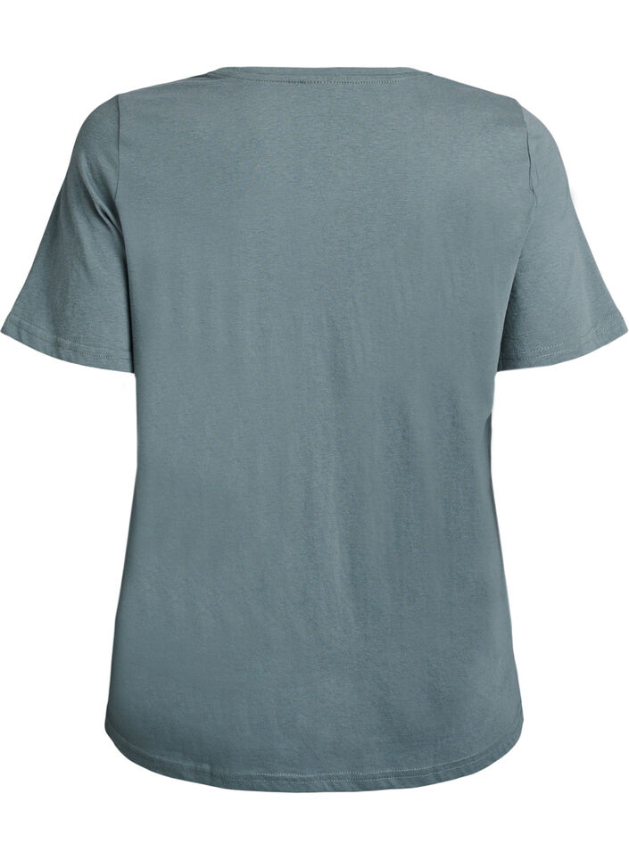 T-shirt med motiv, Gr&oslash;n, Packshot image number 1