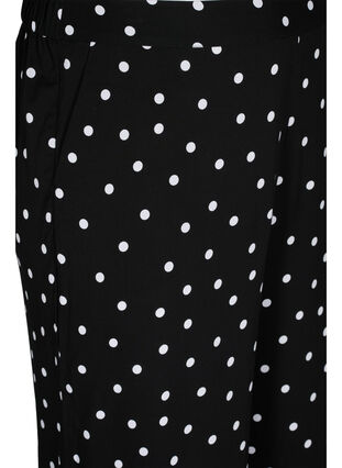 Løse viskose bukser med prikker, Black Dot, Packshot image number 2
