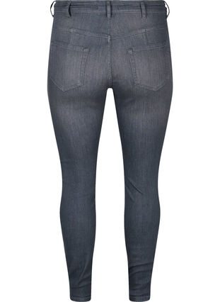 Amy jeans med høj talje og push up, Grey Denim, Packshot image number 1