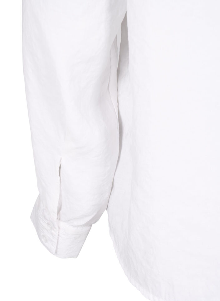 Langærmet skjorte i TENCEL™ Modal , Bright White, Packshot image number 4