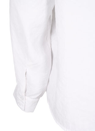 Langærmet skjorte i TENCEL™ Modal , Bright White, Packshot image number 4