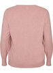 Strikbluse med rund hals, Lyser&oslash;d, Packshot image number 1