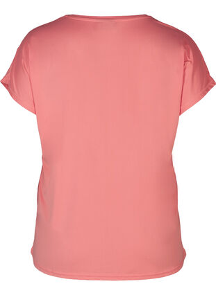 Ensfarvet trænings t-shirt, Pink icing, Packshot image number 1