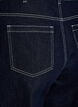Wide fit jeans med brede opsm&oslash;g og kontraststikninger, Bl&aring;, Packshot image number 3