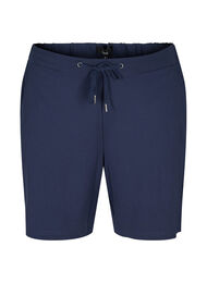 Ensfarvede shorts med lommer, Navy Blazer