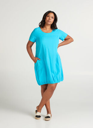 Kjole med lommer, River Blue, Model image number 2