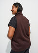Vest med h&oslash;j hals og lynl&aring;s, Brun, Model image number 1