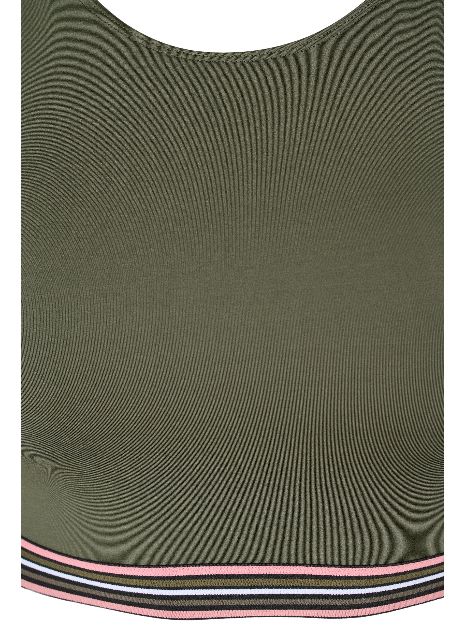 Zizzi Bl&oslash;d bh med justerbare stropper, Gr&oslash;n, Packshot image number 2