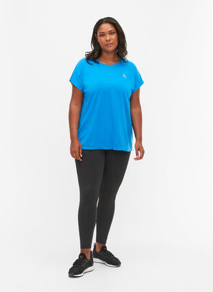 Kortærmet trænings t-shirt , Brilliant Blue, Model image number 2