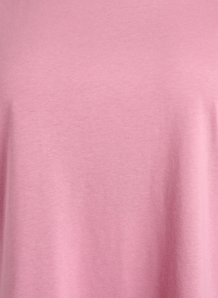 Kort&aelig;rmet t-shirt i bomuldsblanding, Lyser&oslash;d, Packshot image number 2