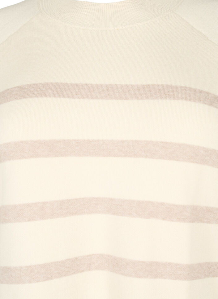 Strikbluse i viskoseblanding med slids i siden, Birch W/Simply T., Packshot image number 2