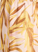 Bluse i viskose med bladprint og fl&aelig;sedetaljer, Gul, Packshot image number 3