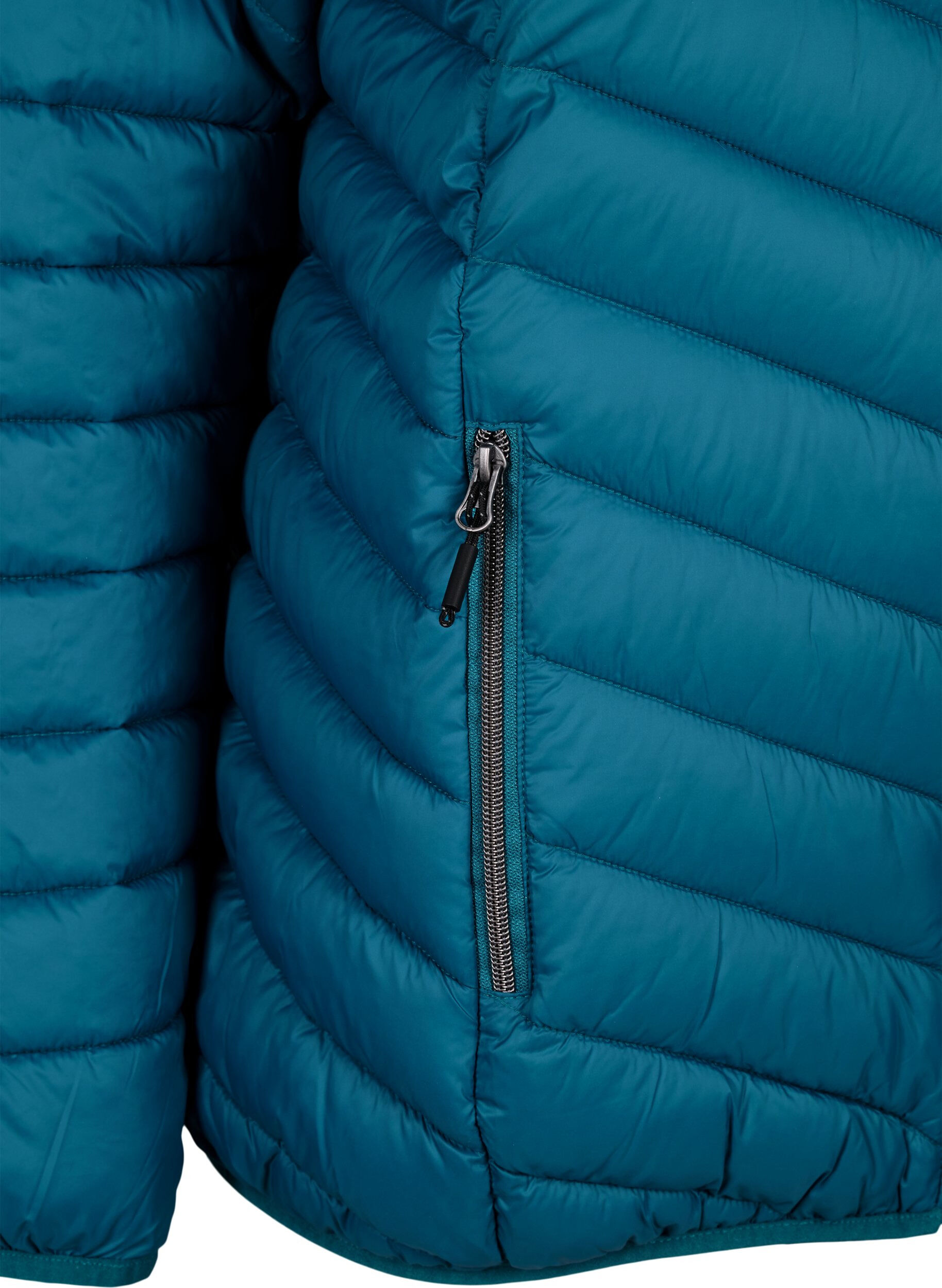 ZizziLetv&aelig;gts jakke med h&aelig;tte, Bl&aring;, Packshot image number 3