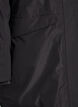 Vandafvisende parka med h&aelig;tte og funktionelle detaljer, Sort, Packshot image number 3