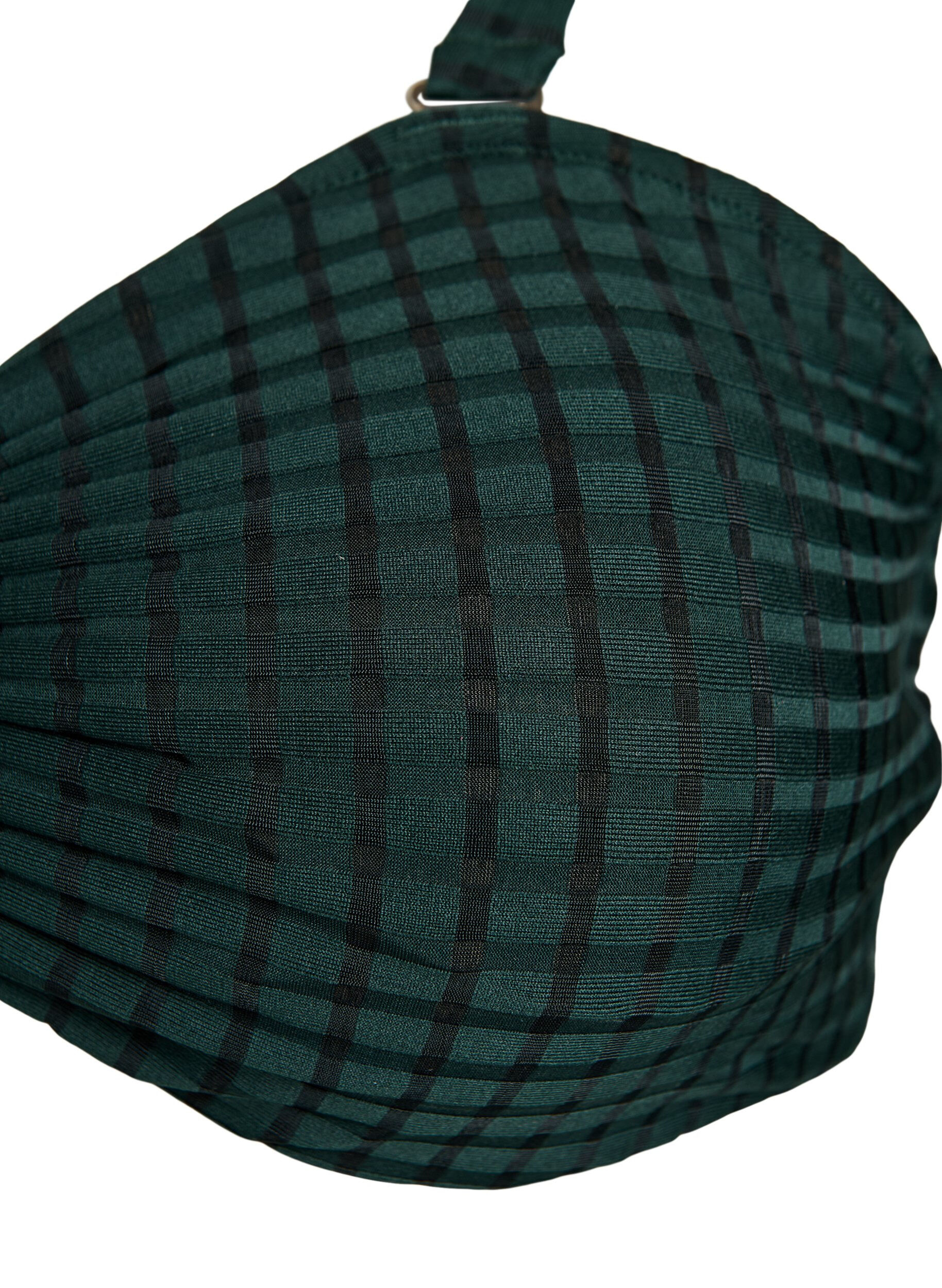 Zizzi Ternet bikinitop med aftagelige stropper, Gr&oslash;n, Packshot image number 2