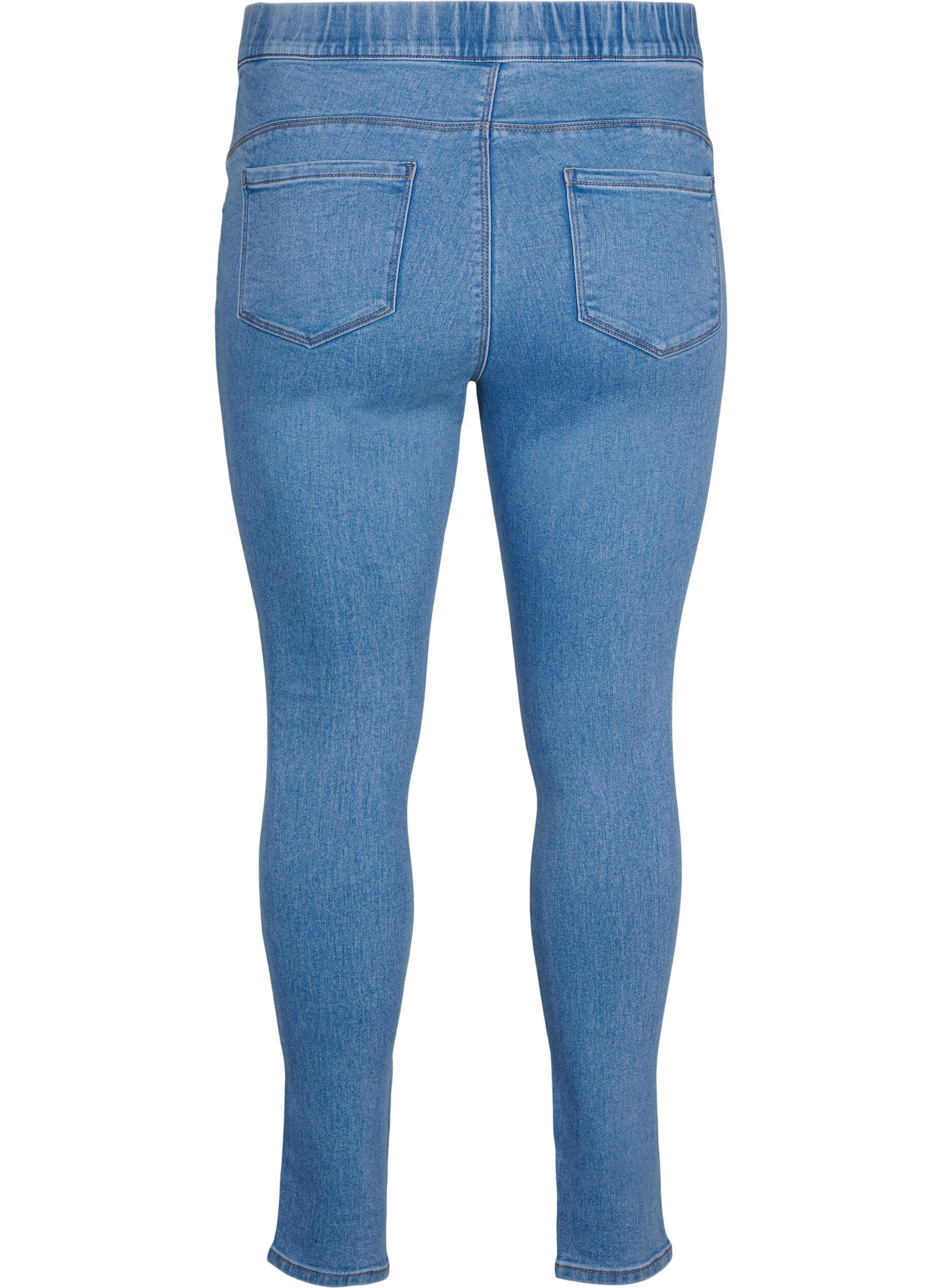 Zizzi Jeggings med slid, Light Blue, Packshot image number 1