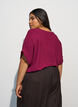 L&oslash;s bluse med korte &aelig;rmer, R&oslash;d, Model image number 2
