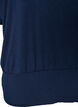 Jerseybluse med albuelange &aelig;rmer og balloneffekt, Bl&aring;, Packshot image number 3