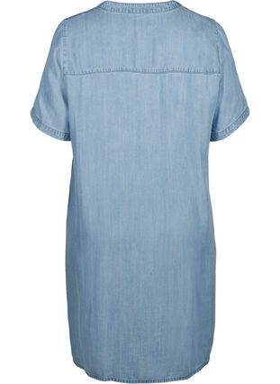 Denim kjole, Light blue denim, Packshot image number 1