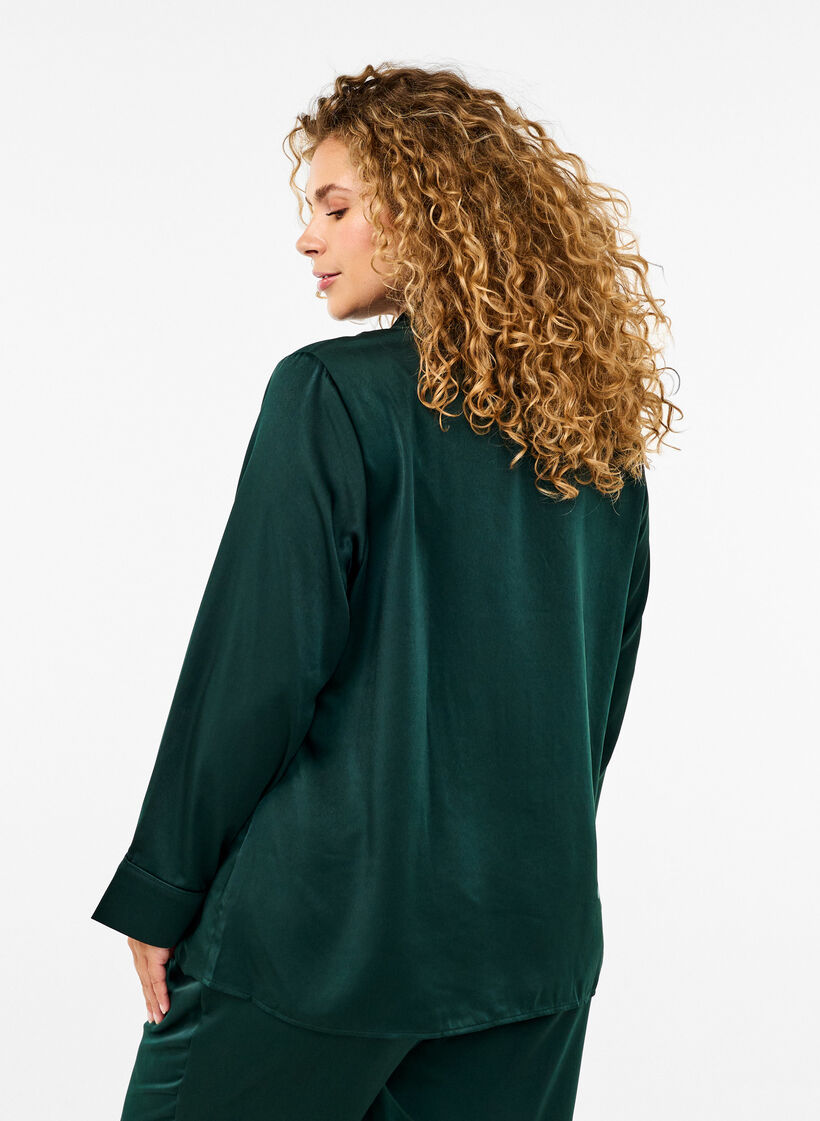 Natskjorte i satin, Scarab, Model image number 1