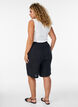 L&oslash;se shorts i bomuldsmusselin med h&oslash;j talje, Sort, Model image number 2