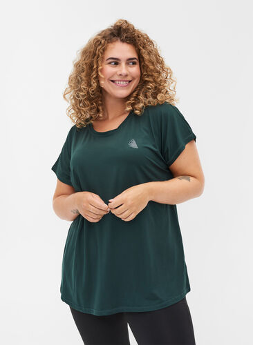 Ensfarvet trænings t-shirt, Green Gables, Model image number 0