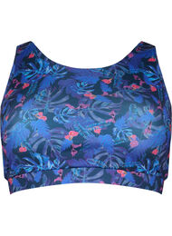 Sports bh med print, Blue Leaf AOP