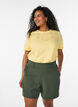 Shorts med lommer og l&oslash;s pasform, Gr&oslash;n, Model image number 0