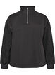 Sweatshirt med teddy&aelig;rmer og h&oslash;j hals, Gr&aring;, Packshot image number 0