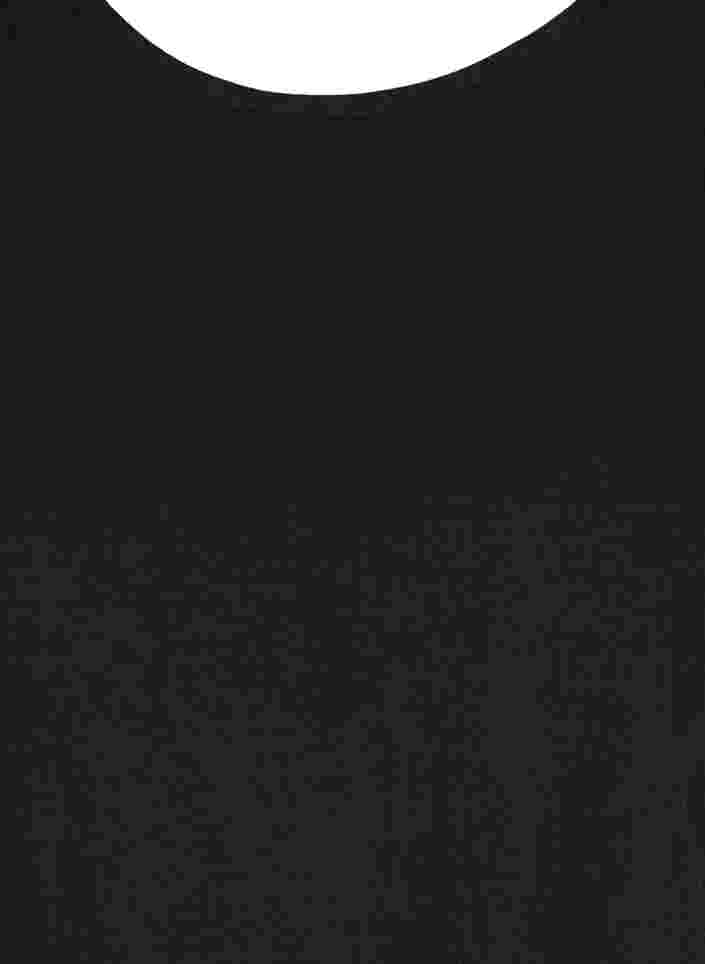 Ærmeløs top i bomuld, Black, Packshot image number 2