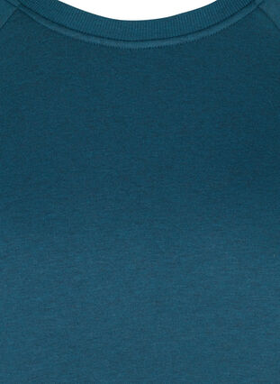Sweatkjole med lommer og slids, Majolica Blue Mel., Packshot image number 2