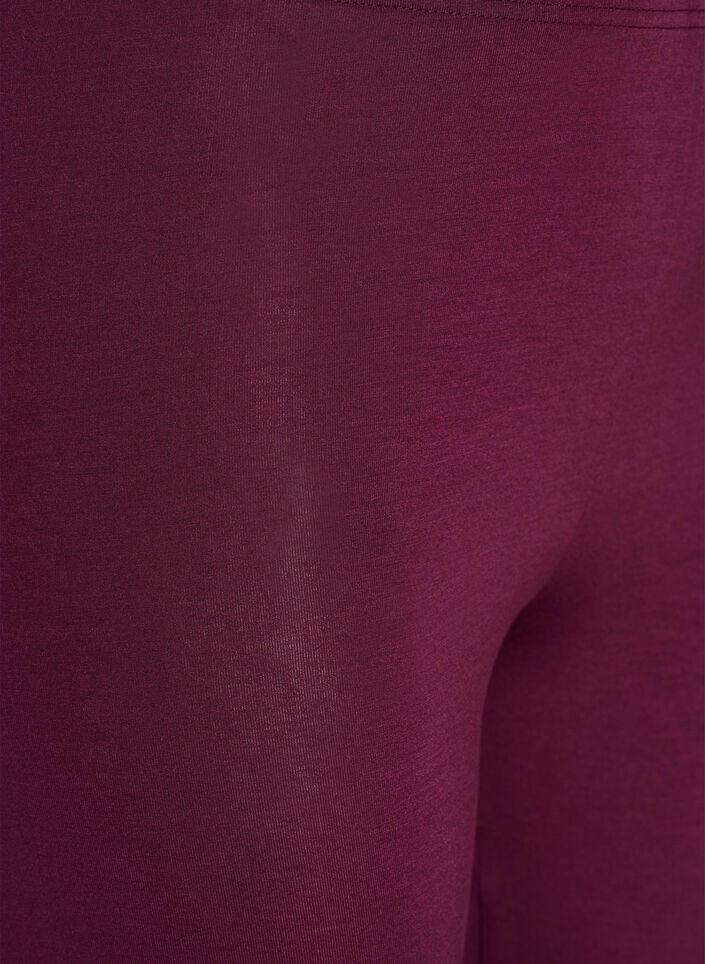 Basis leggings i viskose, M&oslash;rk Bordeaux, Packshot image number 2