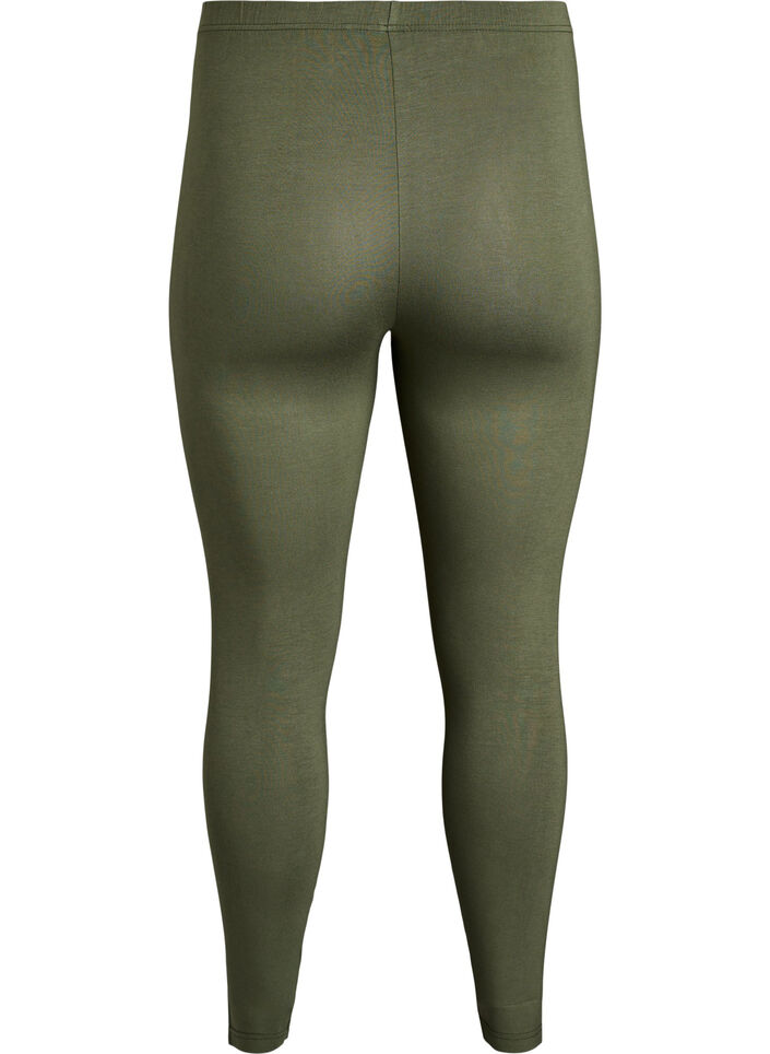Basis leggings i viskose, Gr&oslash;n, Packshot image number 1