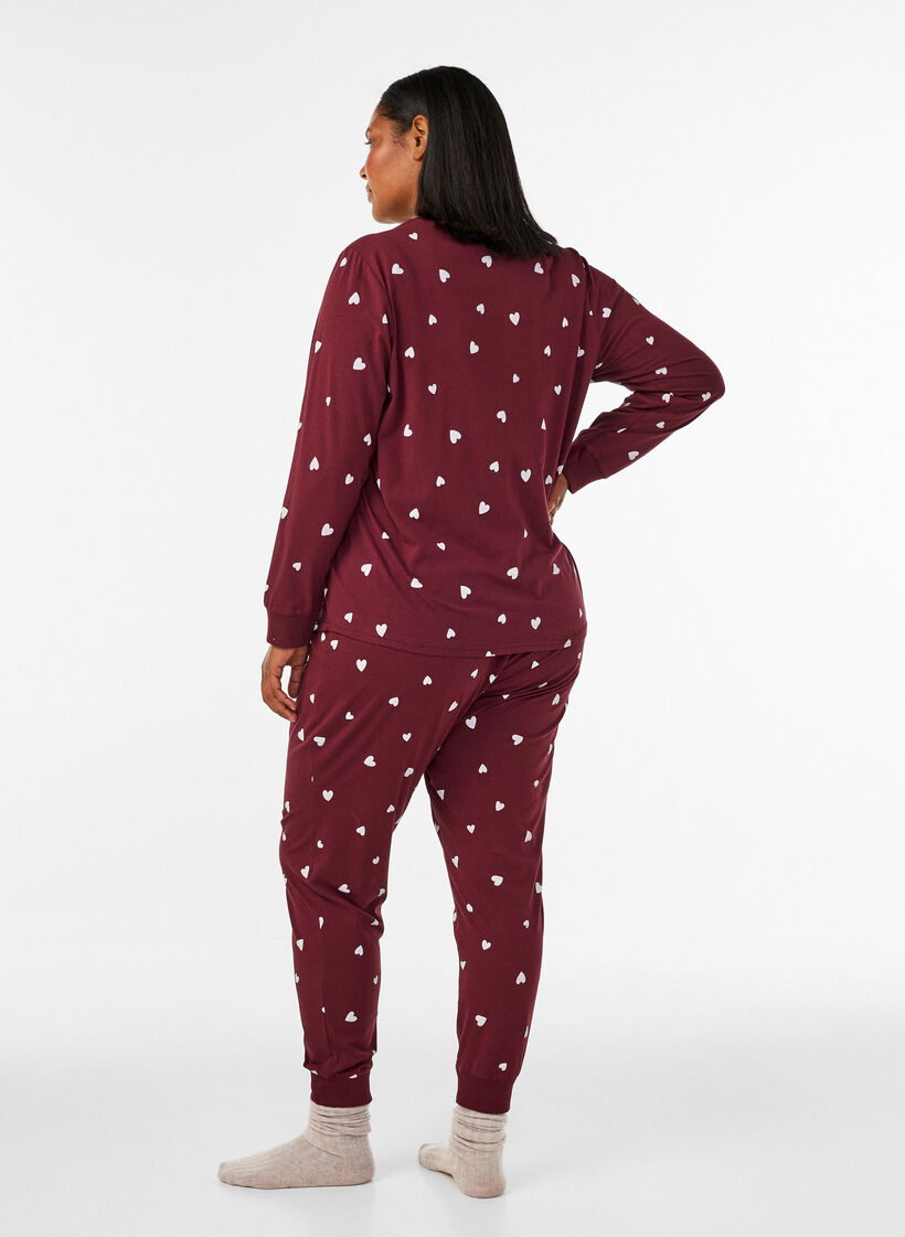 Natbukser med print, R&oslash;d, Model image number 1