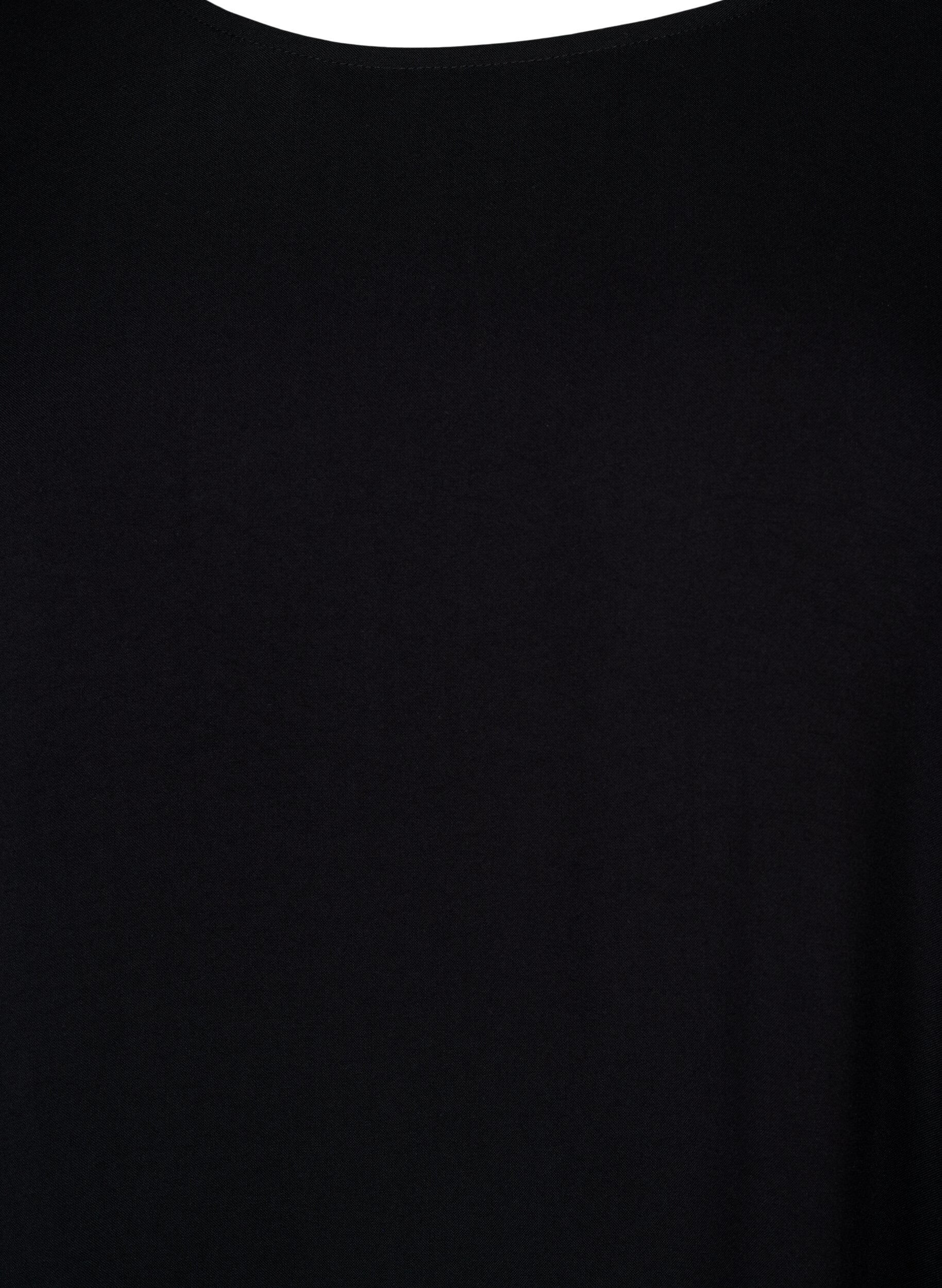 ZizziKjole i viskose med sk&aelig;ring, Sort, Packshot image number 2