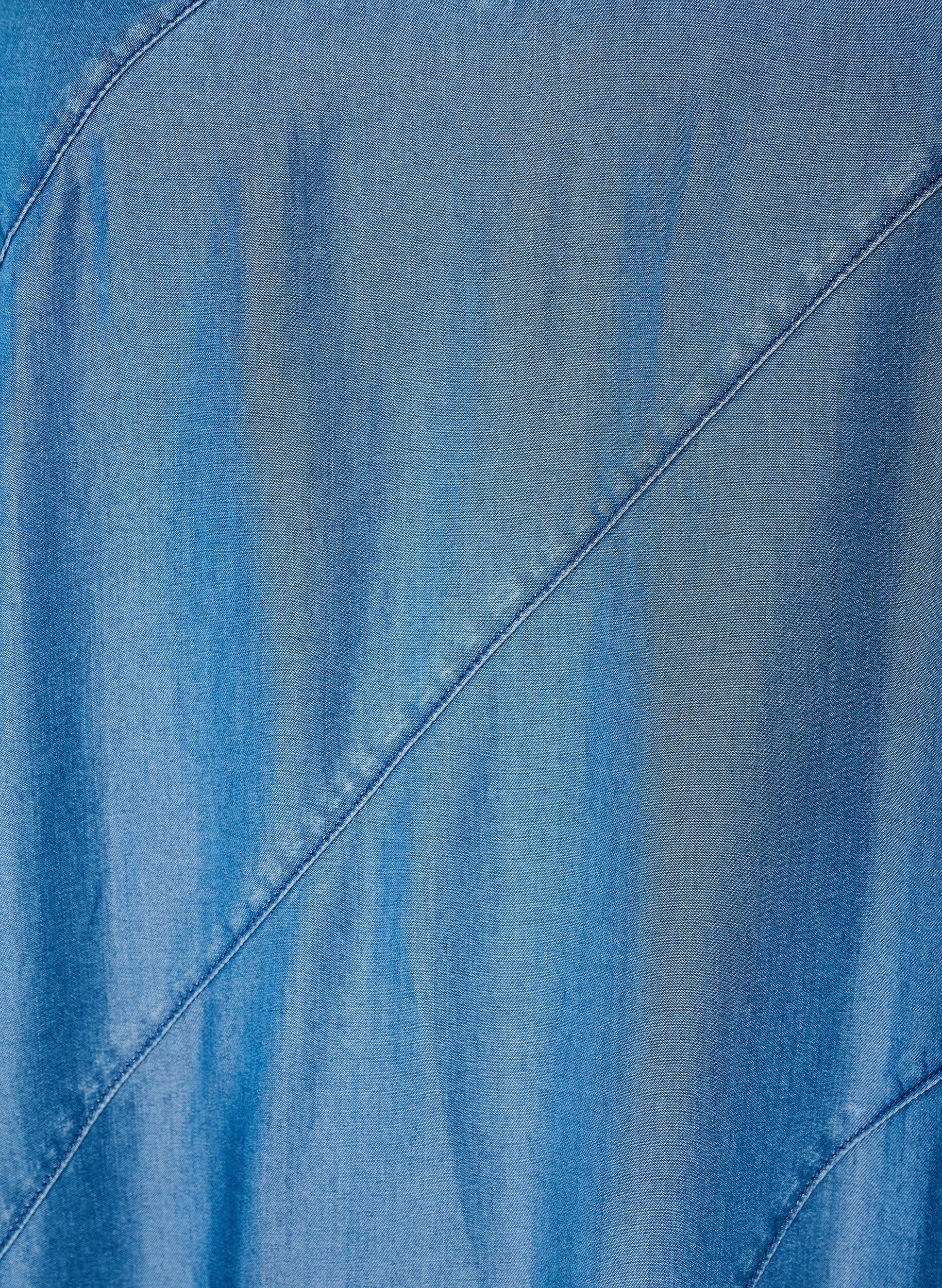 ZizziKjole i TENCEL&trade; Lyocell med denimlook og stropper, Bl&aring;, Packshot image number 2