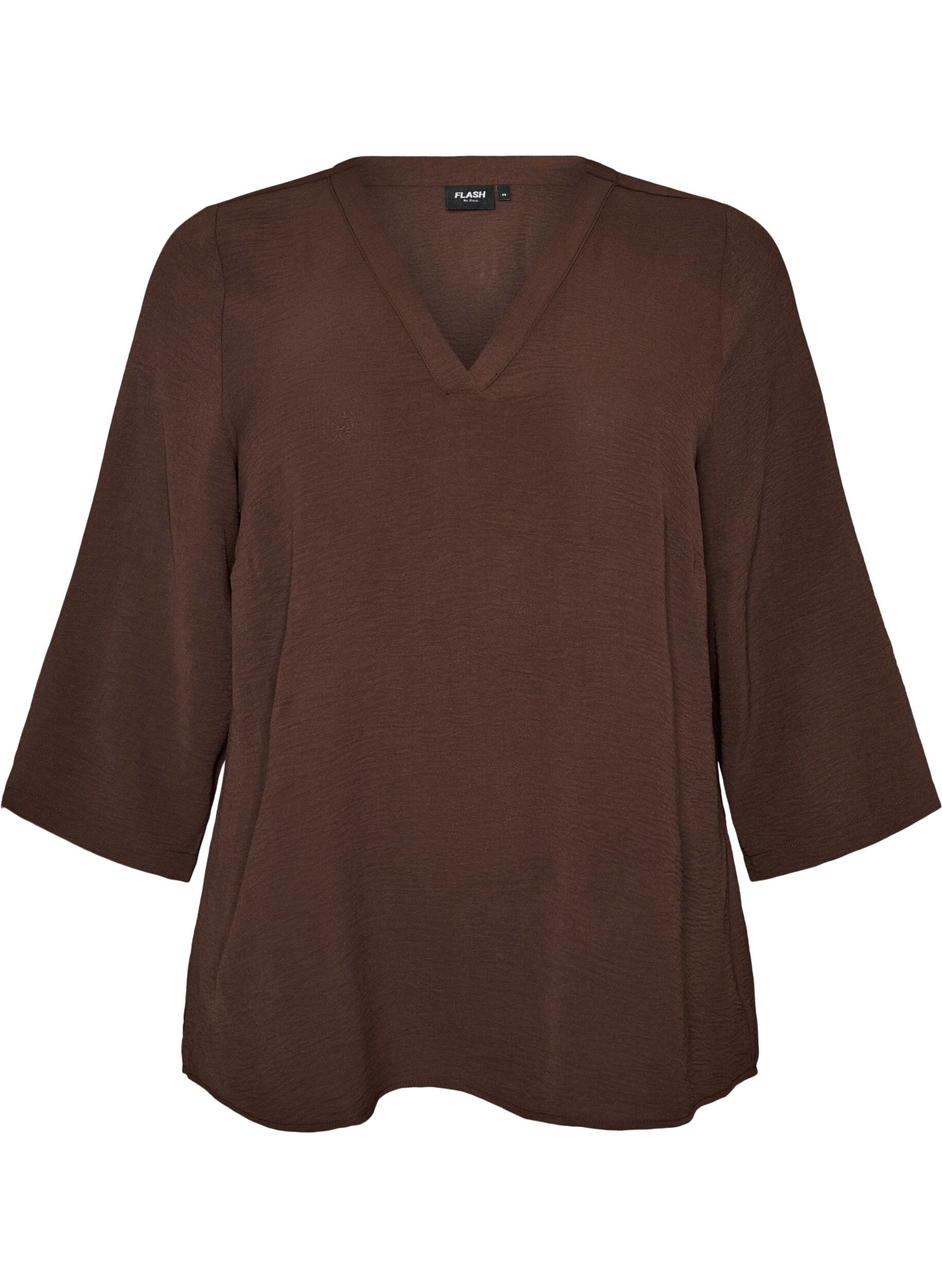 FLASH - Bluse med 3/4 &aelig;rmer